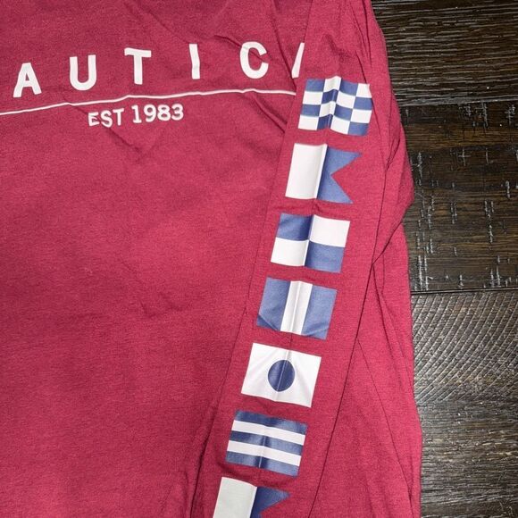 May 10/12 red nautica long sleeve shirt - Picture 2 of 4